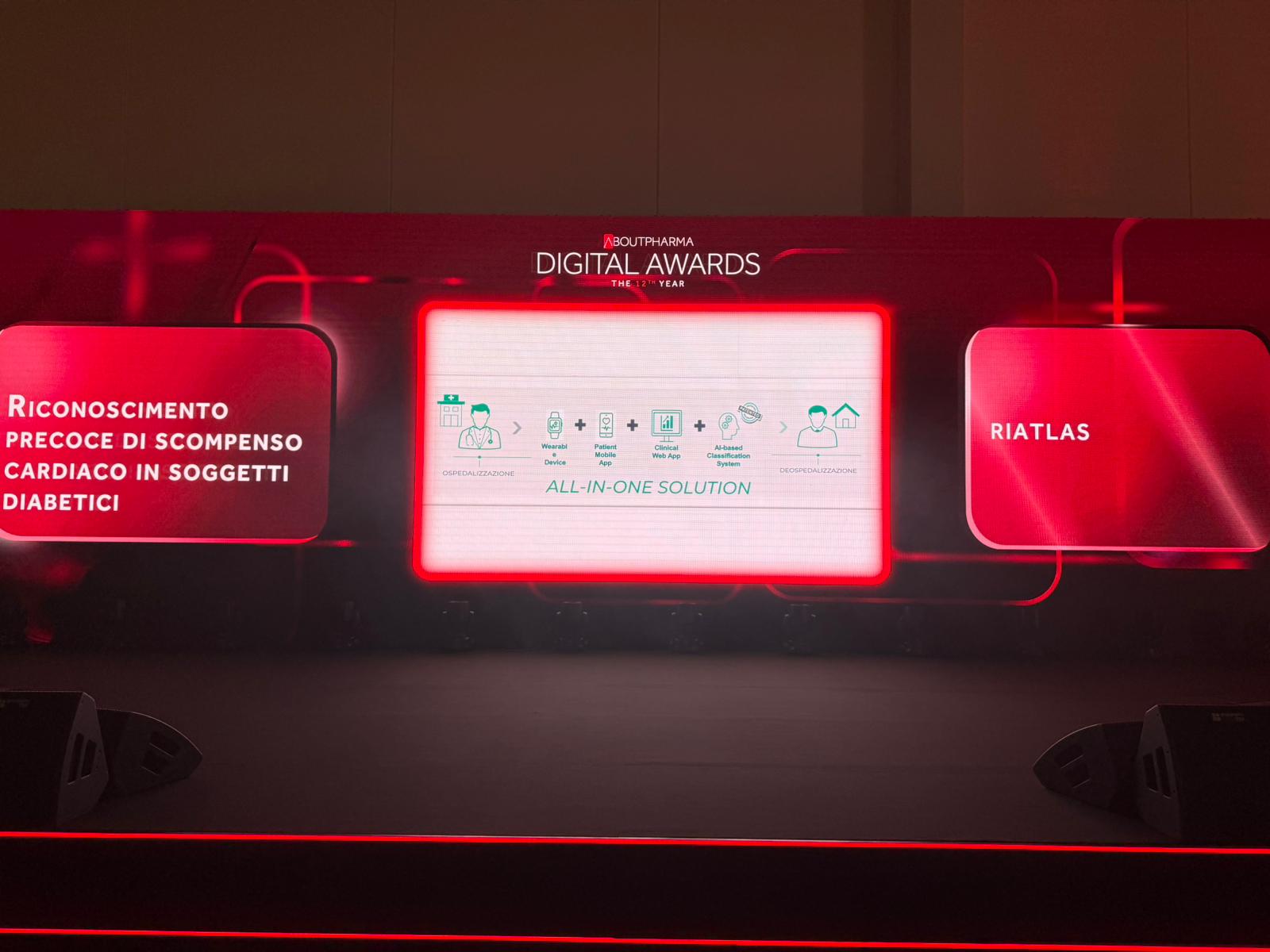 Scopri di più sull'articolo RiAtlas premiata per l’innovazione nella Ricerca Clinica ai Digital Awards 2025 di AboutPharma con il dispositivo medico software (RiAtlas Healthcare) di Classe IIa per la presa in carico e il monitoraggio da remoto di pazienti diabetici